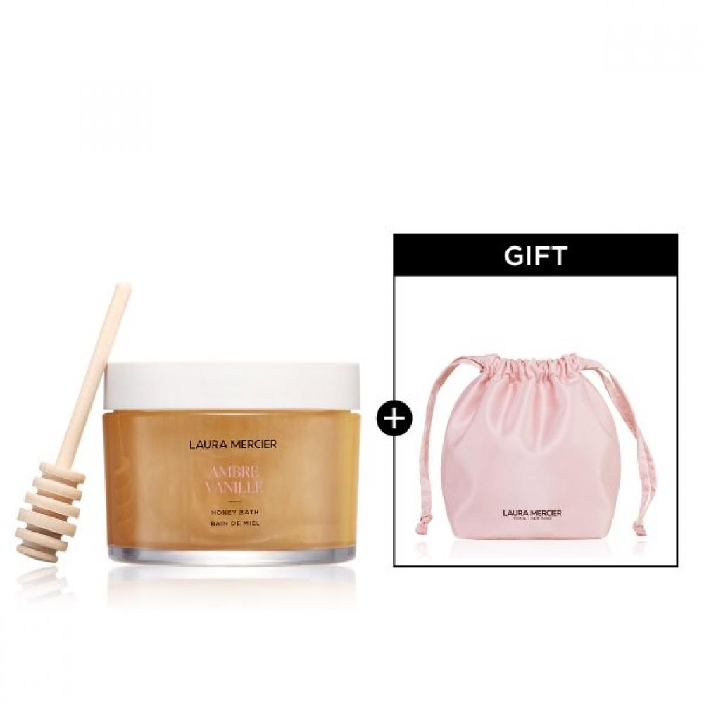Laura Mercier  + Satin Pouch  Honey Bath