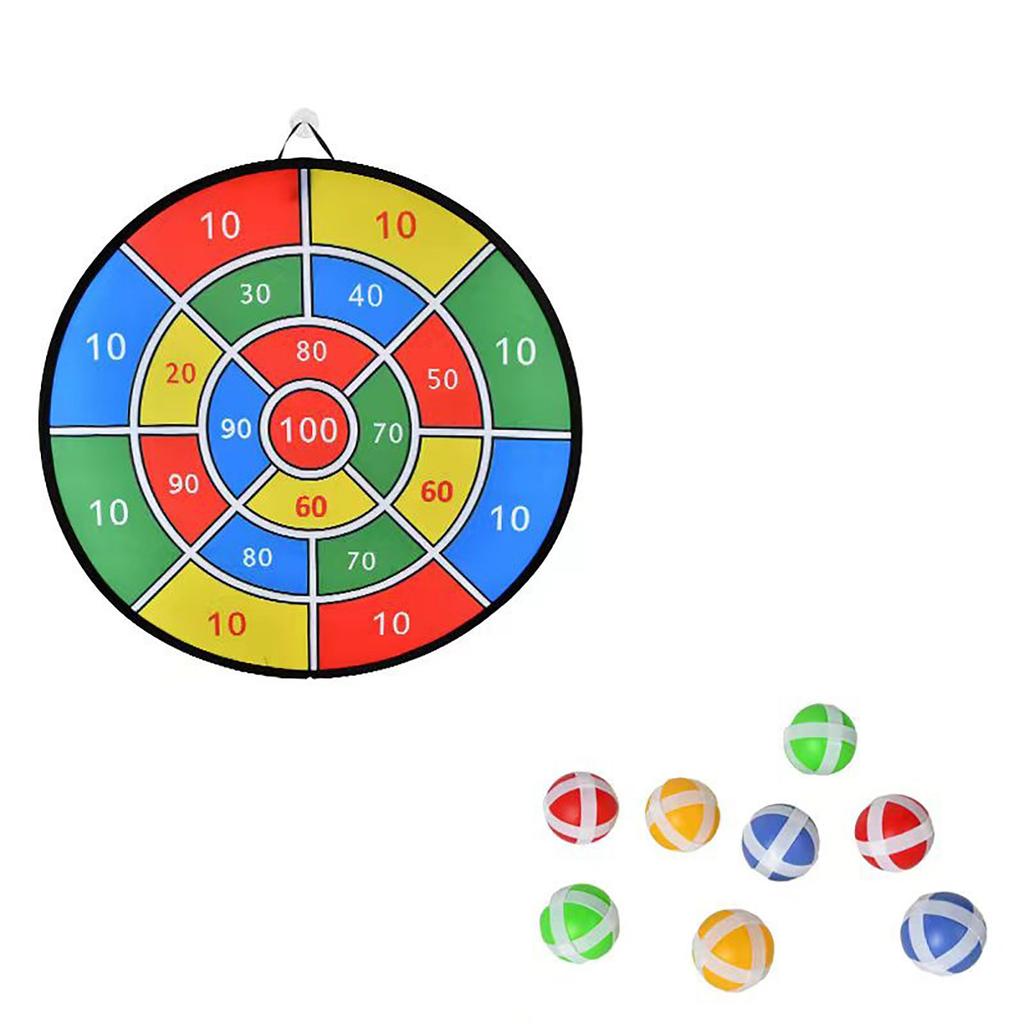 8 Balls Children Throw Sticky Ball Dartboard Boards Target Ball Kids Toys Set Indoor Sports Sucker Ball Game Family Sport Party