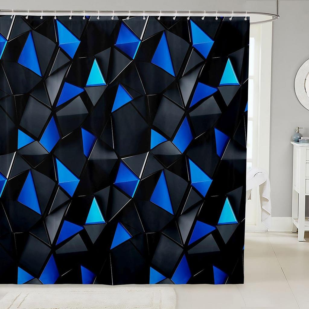 Aurora Borealis Fabric Shower Curtain Northern Lights Shower Curtain Aurora Snow Mountain Waterproof Bathroom Curtains Galaxy