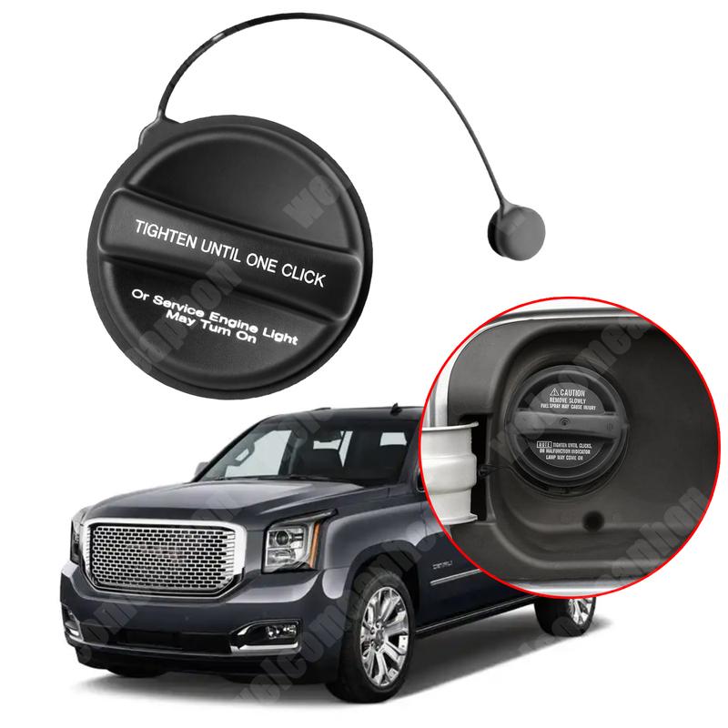For GMC Yukon 2015-2016 ABS Plastic Leak-Proof Seal Fuel Door Cover Fuel Gas Tank Filler Cap Cover