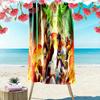 Superhero Clash: Epic Battle Unleashed Beach Towel Portable for Travel Beach Absorbent Bath Towel Swim Seaside Comfort Printing Fashion