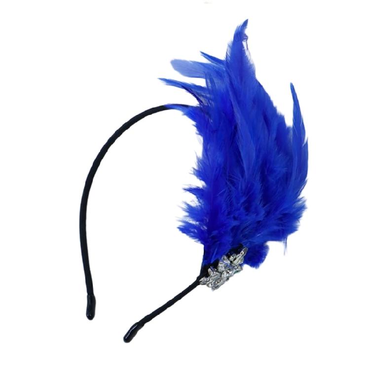 1920er Jahre Kopfschmuck Mardi Gras Party Feder-Haarband Damen Fascinator Stirnband