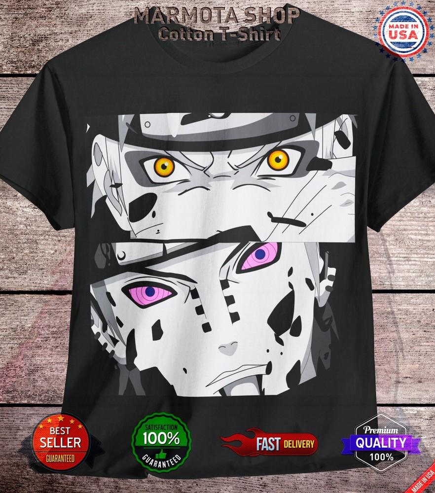 

Naruto Pain Shirt Shippuden Madara Nagato Anime Unisex Tee T-Shirt All Size XL