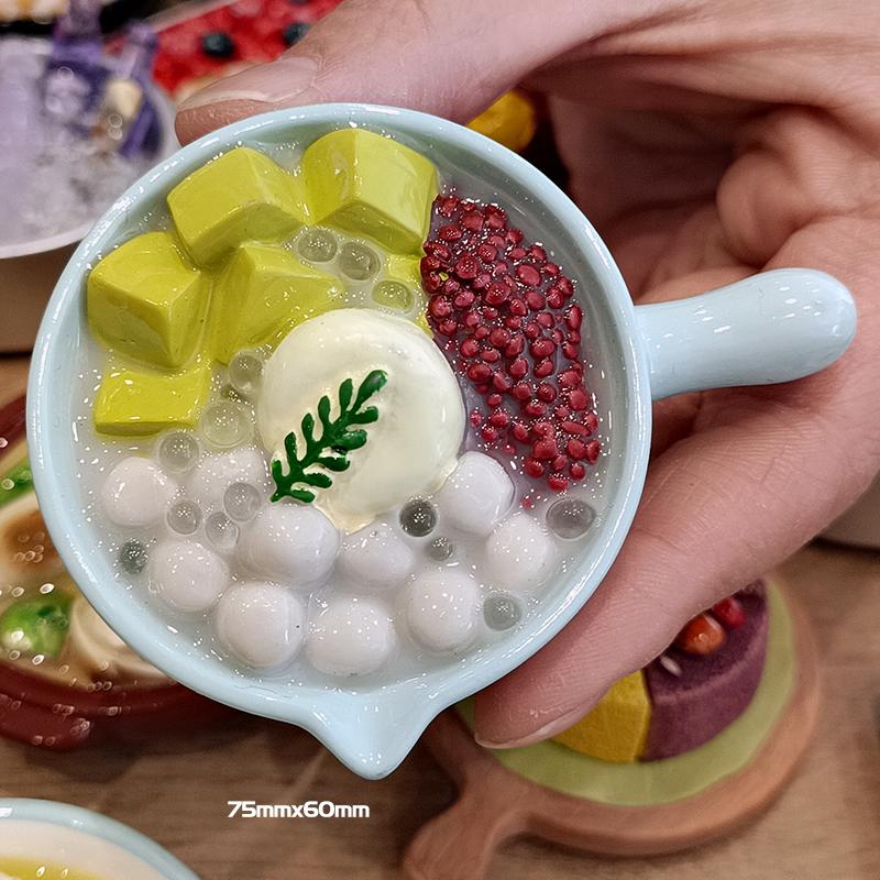 Food Fridge Magnet Sticker Cute Dumpling Drink Dessert Decoration Kitchen Accessories