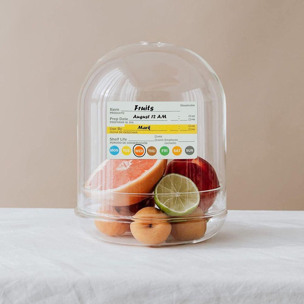 Multi-functional Food Shelf Life Label 250/300PCS Refridge Organization Labels  for Pantry