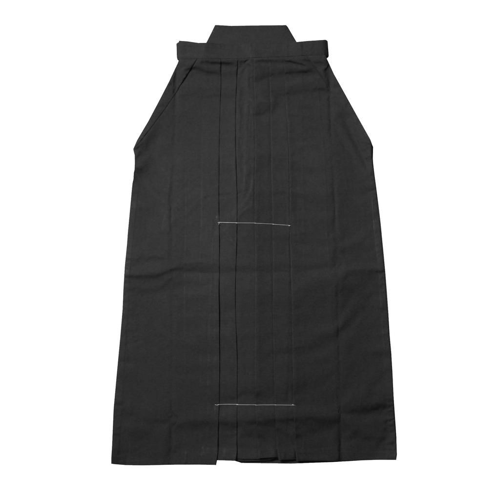 Kendoya Tetron Kendo Black Pleats Size 25 Hakama, (Inner Sewn),