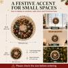 Christmas Pearl Suncatcher Kit, Diy Craft Pre-Assembled Metal Chain, Acrylic Round Board With Lace