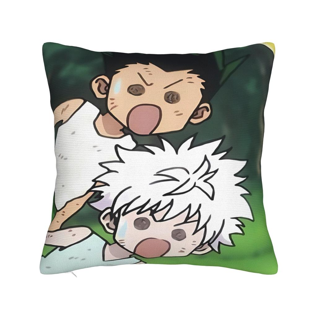 Anime Killua Zoldyck Pillow Cover Kawaii Pillow Case For Living Room Bed Chair Soft Pillowcases Birthday Present
