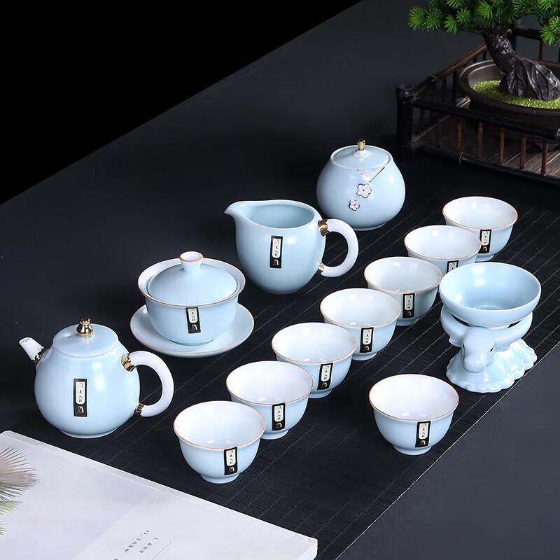 Lucky Ox Ceramic Kung Fu Tea Set