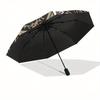 Pentagram Symbol  Umbrella, Portable 3-Fold Umbrella for Men & Women,