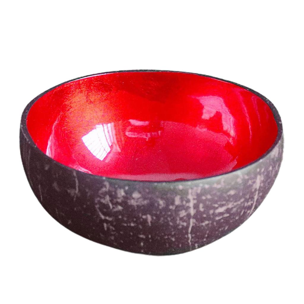 Natural Superior Coconut Bowl Splash Ink Coconut Shell Candy Storage Bowl Container Desk Ornament Creative Handicraft Decoration