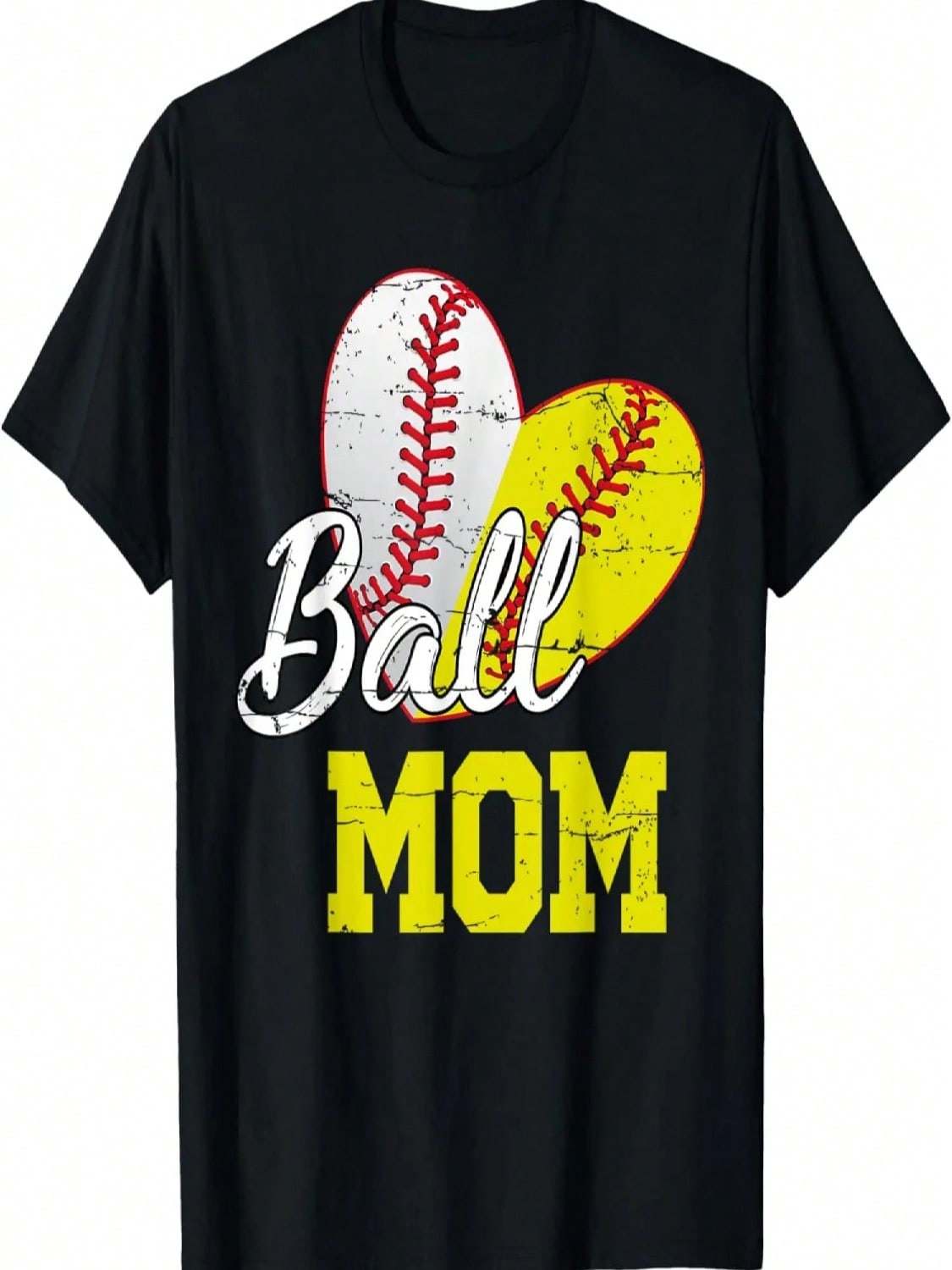 Funny Ball Mom Softball Baseball Gifts For Mothers Day T-Shirt S разноцветный