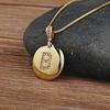 Nidin Top Quality Women Girls Initial Letter Necklace 26 A-Z Charm Neck Pendants Copper CZ Jewelry Personal Gifts Wholesale