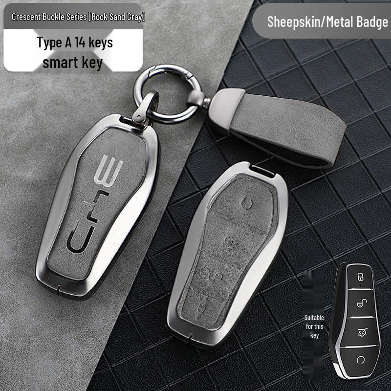 Compatible Key Case for BYD: Qin Plus DMi, Dolphin, Song Plus, Han EV, Yuan Pro, Tang, and E2 Models