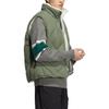 Adidas Originals Trefoil Solid Print Logo Stand Collar Zip Vest Unisex Vest Green HR8262
