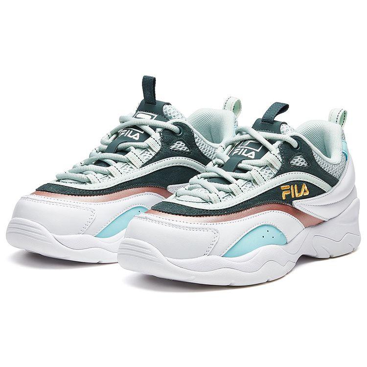 Fila Ray Retro Casual Low-Top Sneakers Women Sneakers White Green F12W011104FWP