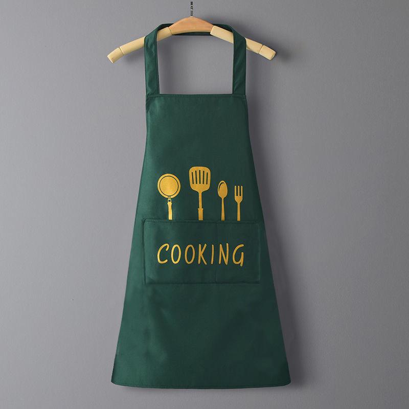 Waterproof & Oil-Proof PVC Logo Apron with Waistband for Kitchen and Catering