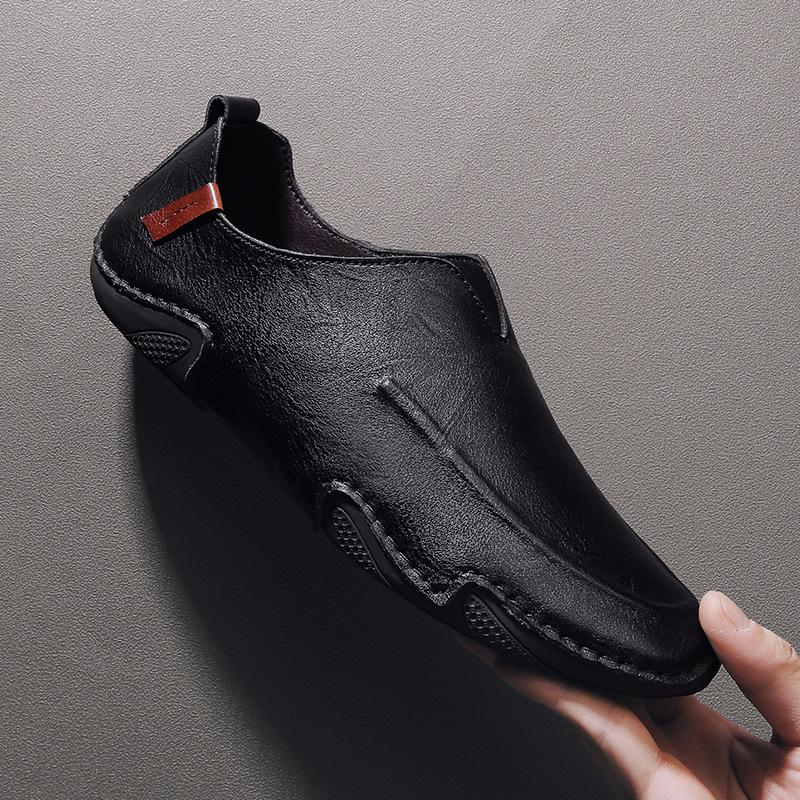 Leather 2026 Men's Formal Shoes Loafers Moccasins Breathable Slip On Lazy Driving Comfortable Soft for Men Plus Size Dress