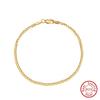 EFFIE QUEEN 2MM 6MM Trendy Cuban Chain Bracelets Simple 925 Sterling Silver Curb Cuban Link Chain Bracelet Bangle Gift SB123