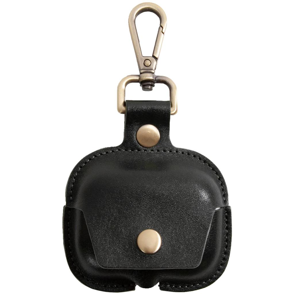 AirPods Compatible Case Compatible with Pro 2019 1st Generation and 2022 2nd Generation Cover Sleeve Genuine Leather Italian Leather Men Women Black