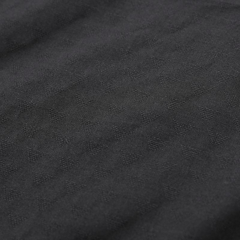 Emporio Armani FW24 Jacquard Pattern Single-Breasted Collar Long Sleeve Shirt Men shirts Black 6D1C86-1K6CZ-F939