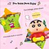Areax New Crayon Shin Chan Toy Box Building Blocks Education Architecture Series Model Ornaments Sound Toys Jewelry Gifts