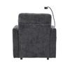 Multifunctional Reclining Sofa Chair, Leisure Chair with Phone Holder, Velvet Single Chair, Suitable for Living Room, Bedroom and Small Apartment.