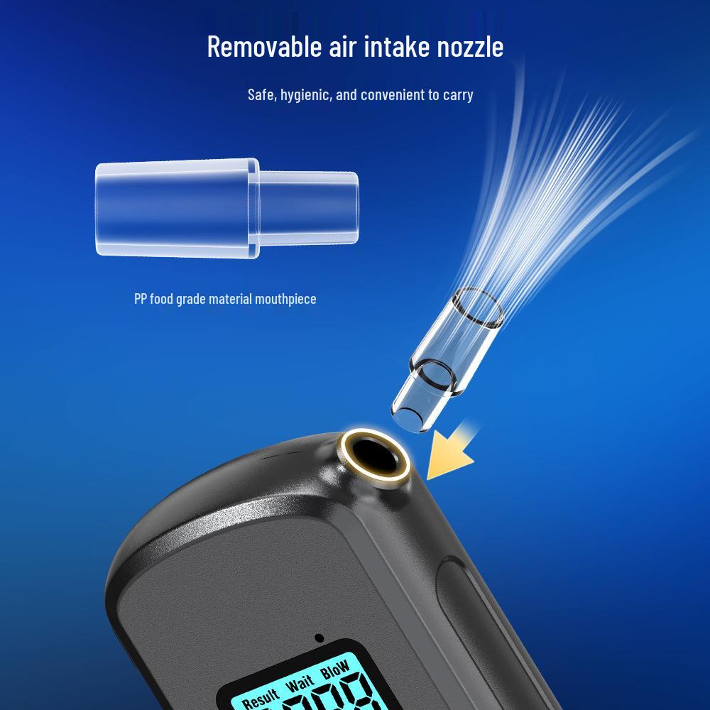 Compact Personal Breathalyzer - Portable Alcohol Tester for Home Use