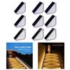 LED Step Lights, Solar Stair IP68 Waterproof Outdoor Lights Powered