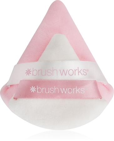 

Brushworks Треугольная пуховка для пудры Duo TU прозрачный