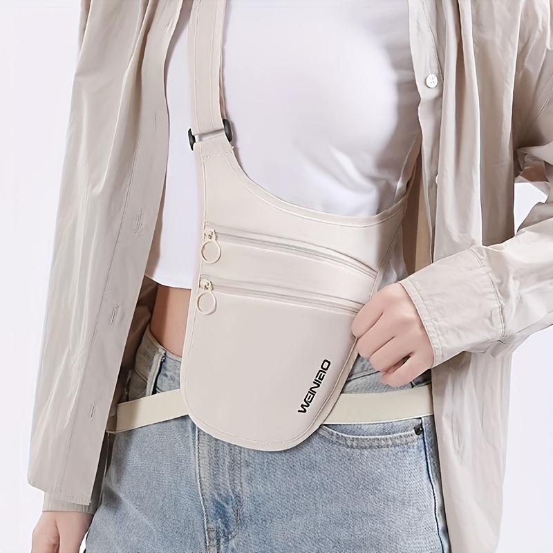 Nylon Anti-Theft Crossbody Bag for Men And Women, Featuring a Hidden Pocket for Passports, Cash, And Phones
