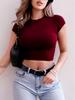 2025 Summer European & American Women's Fashion Slim Cropped Top