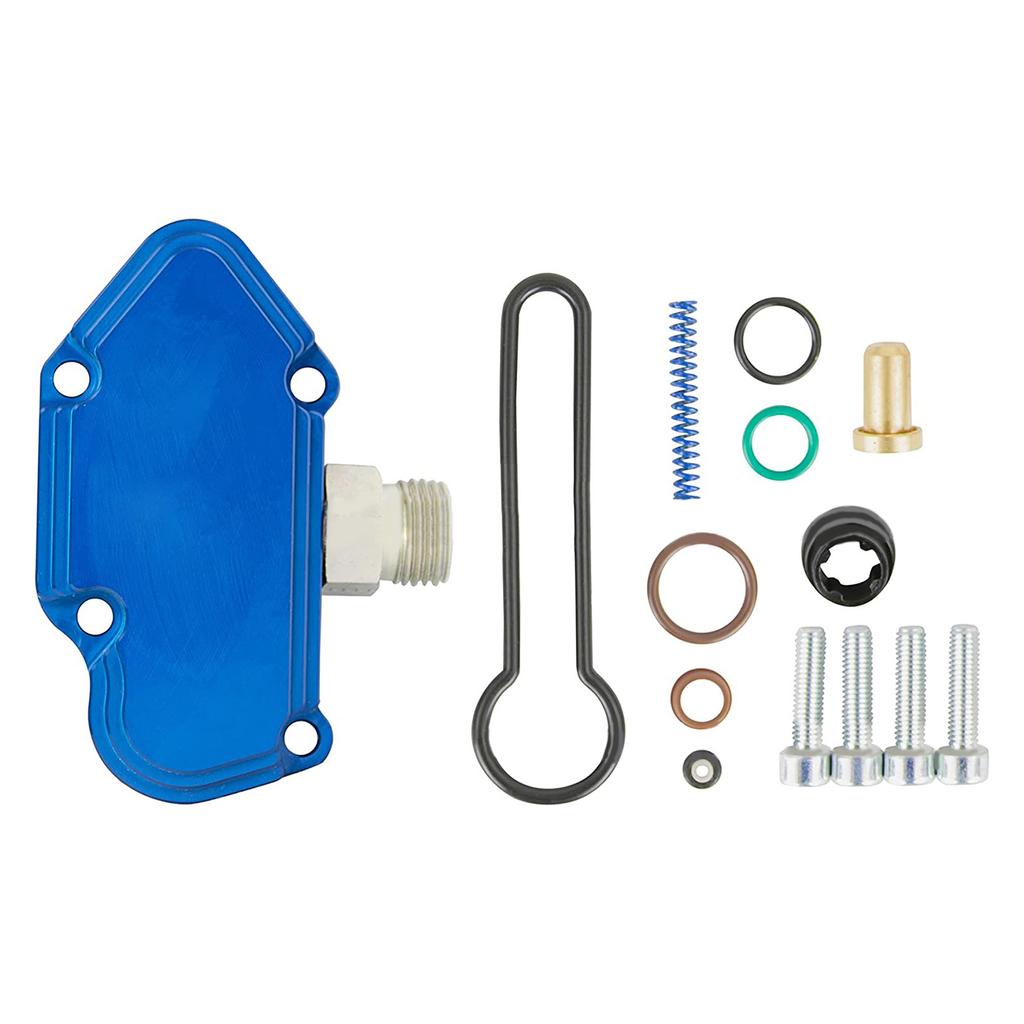 Upgraded Blue Spring set with Billet Housing Fuel Regulator Easy Installation Upgraded for 2003-2007 Powerstroke 6.0L