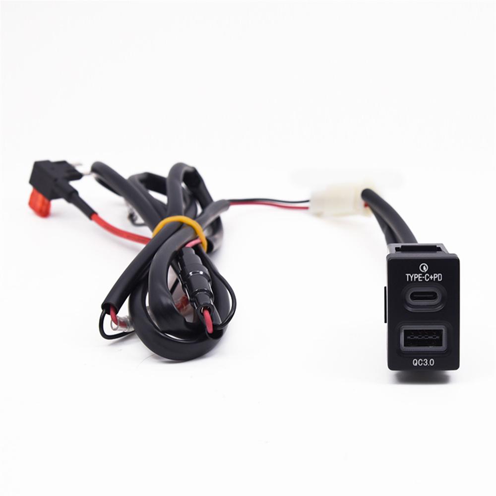 18W Car Charger Type-C+QC3.0 Fast Charging For  Honda Accord Civic City Fit CR-V