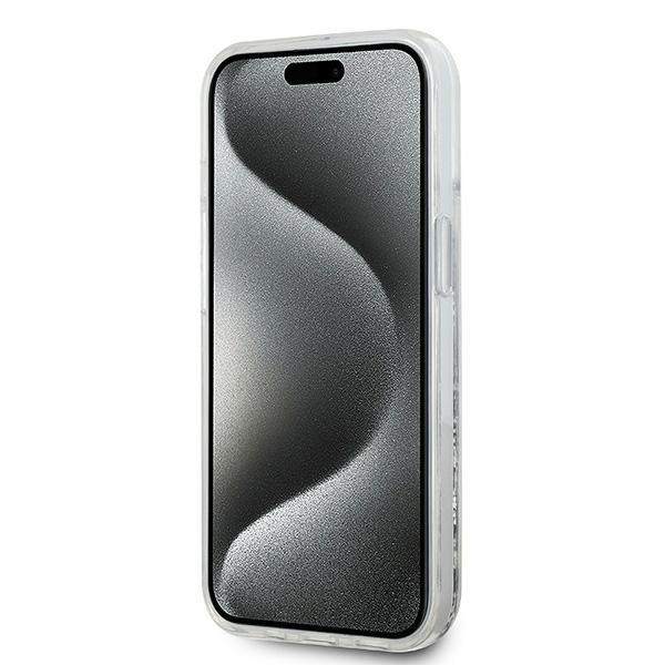 Karl Lagerfeld Klhmp15Mlgchsgh Iphone 15 Plus / 14 Plus 6.7 Hardcase Transparent Liquid Glitter Choupette Head Magsafe