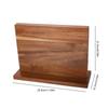 Wooden Magnetic Knife Holder Double-Sided Knife Display Rack Home Knives Utensils for Kitchen Counter Multifunctional Storage