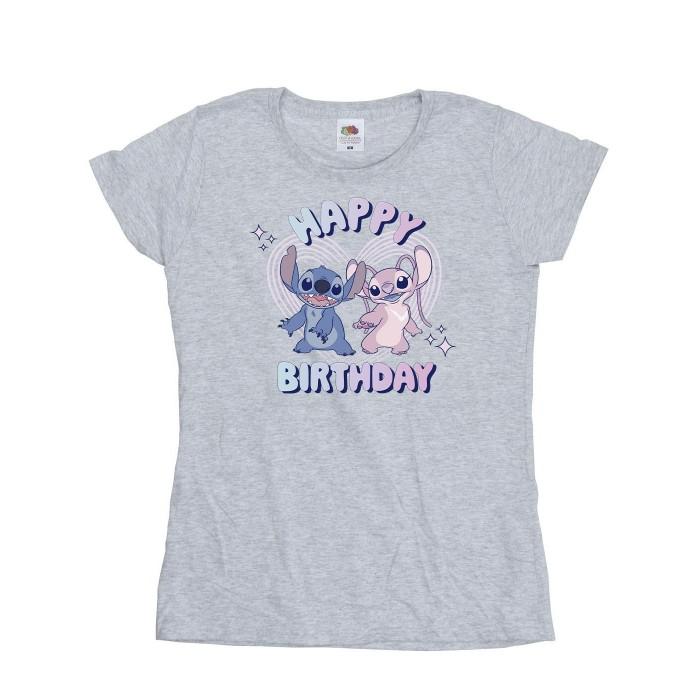 Lilo & Stitch Womens/Ladies Happy Birthday T-Shirt