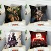 NieR Automata Pillow Case For Car Sofa Decorative Home Doublesided Print Plush Square Throw Pillow Cushion Cover