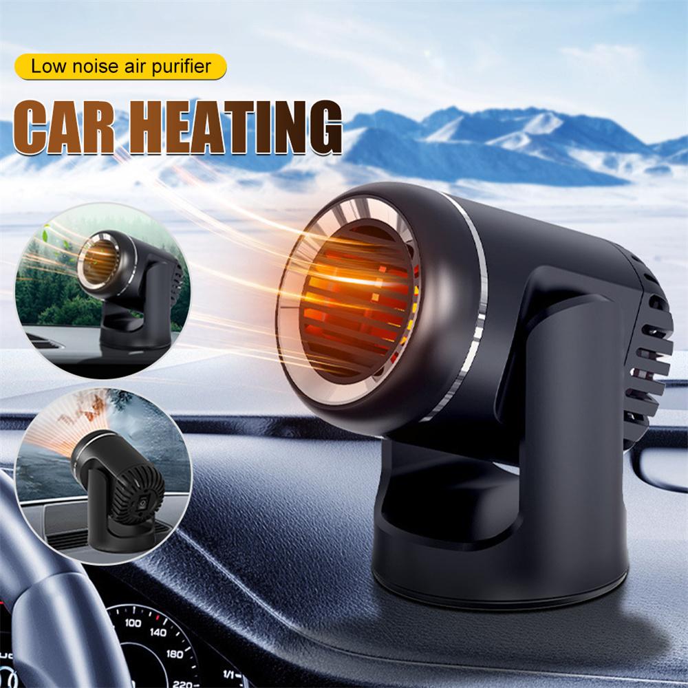 24V 200W Electric Car Air Heater Reusable Portable Auto Heating Cooling Fan 360°