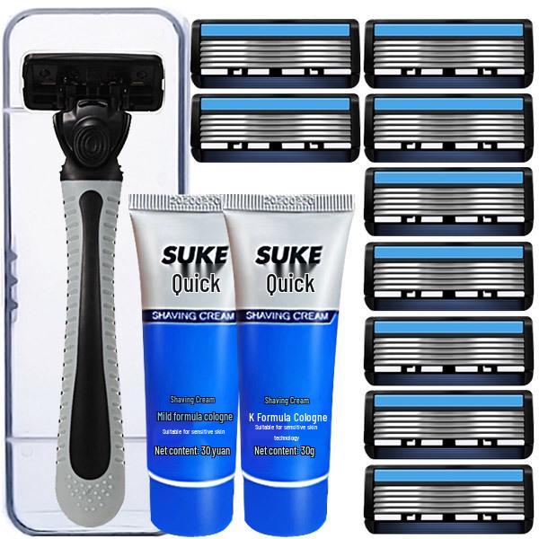 6-Blade Men's Manual Disposable Shaving Razor