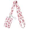 Credential Holder Pink Ribbon Lanyards for Keys Neck Strap For Card Badge Gym Keyring Nurse Accessories