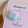 Korean Contrasting Color Polka Dot Earphone Cover for Apple AirPods 1 /1 Generation Flower Pendant Case PRO1/PRO Simple