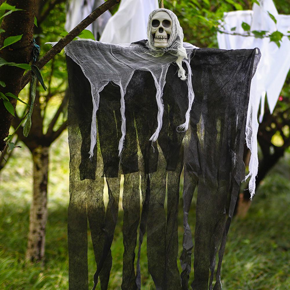 

Halloween Horror Skull Hanging Decoration Ghost Outdoor Haunted House Scary Pendant Props Trick Favors Halloween Decoration
