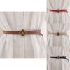 Stylish Leather Waist Accessory With Metal Clasp For Fashionable Commuting Attire