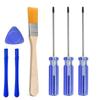 Kit d'outils de réparation de manette 7 en 1 avec brosse et outil d'ouverture pour Xbox One 360 pour PS3 pour PS4 pour PS5 Series Accessoires