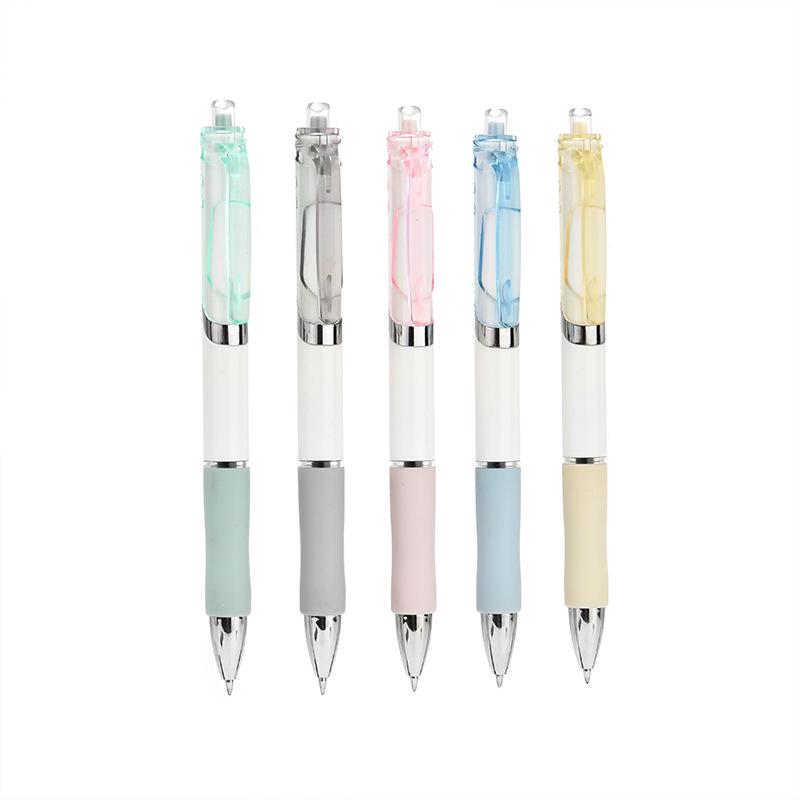 Macaron Quick-Dry Push-Button Gel Pen - Custom Logo, High-Quality Exam & Signing Pen with Black Ink
