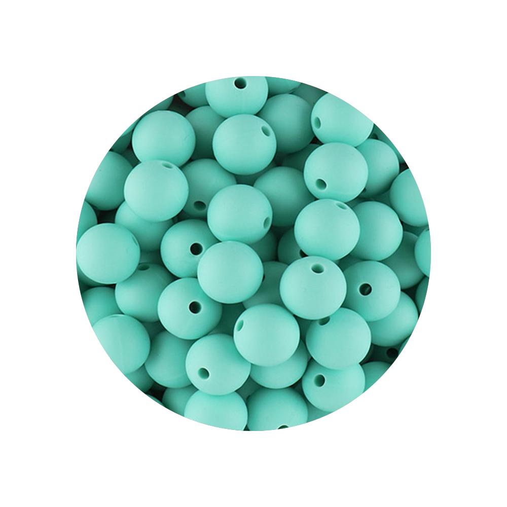 Kovict 9MM 40-80Pcs Round Silicone Bead 9MM Food Grade For Jewelry Making DIY Bracelet Pacifier Chain Accessories
