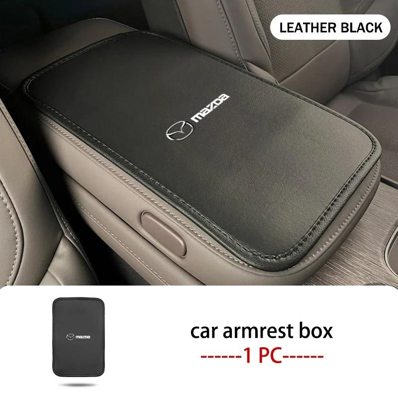 2025 Hot Car Armsteun Box Beschermhoes Middenconsole Kussenhoes voor Mazda Atenza Demio CX3 CX5 CX7 CX30 MX3 MX5 Speed ​​MPE M