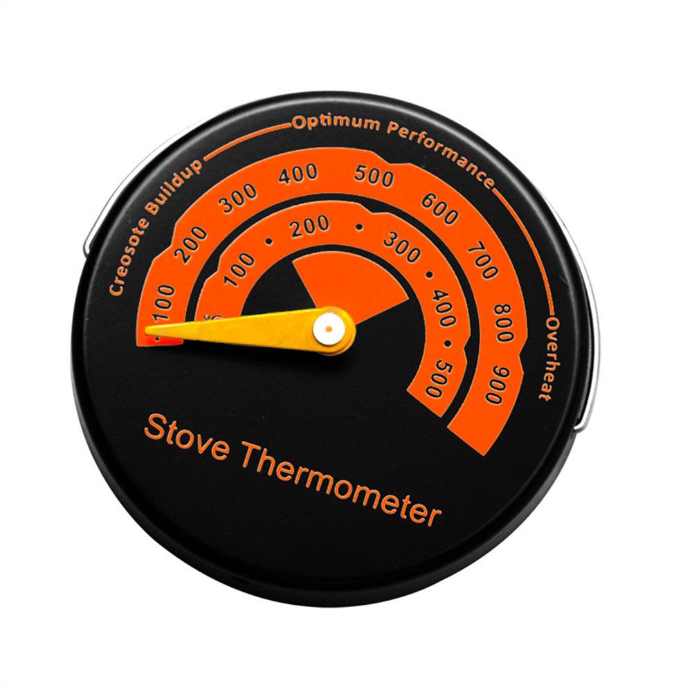 Magnetic Fireplace Fan Stove Thermometer For Log Wood Burner Barbecue Oven Stove Burn Indicator 0~500 Temperature Gauge Tool
