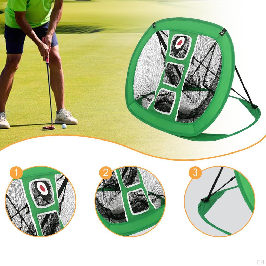 Golf Chipping Net Accessory for Golfers Hitting Foldable Swing Practice Indoor Outdoor Golfing